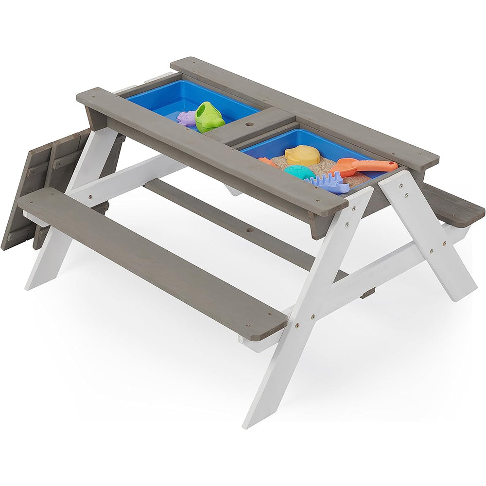 3 az 1-ben gyerek piknikasztal, napernyővel-3