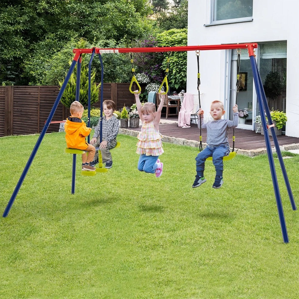 3-in-1 outdoor swing set-2