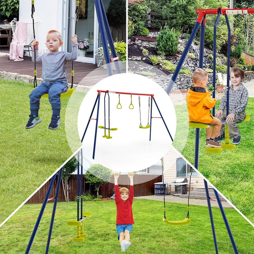3-in-1 outdoor swing set-3