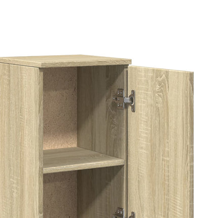 3-Delige Badkamermeubelset Bewerkt Hout Kleurig - XdropX