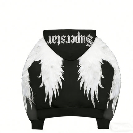 Fashion Casual Printed Polyester Sweater