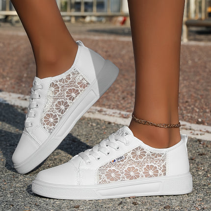 Dames Casual Sneakers, Dames Veterschoenen, Lente Zomer Ademende Atletische Schoenen voor Gym Yoga, Dagelijkse Casual Hardlopen Wandelen Cross-Training Schoenen Lichtgewicht Zachte Zool Grote Maat Dames Schoenen, Dames Schoenen