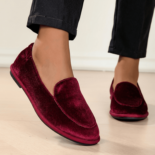 Vintage Oxford-schoenen voor dames - Platte sneakers met zachte zool, TPR-zool & ronde neus, vrijblijvend passend voor vrijetijdskleding, kantoor, informele kleding - Zachte stof geschikt voor boodschappen - Minimalistisch retro schoeisel, damesschoenen - XdropX
