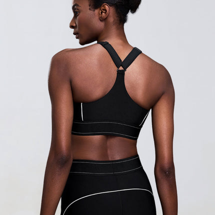 Contrast Adjustable Sport Bra-2