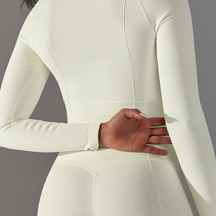 Textured Cropped Longsleeve-2