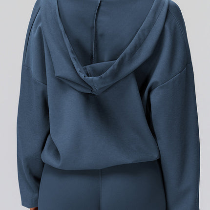 Oversized V-Neck Hoodie-3