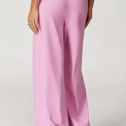 Pastel Soft Wide-Leg Lounge Pants-3