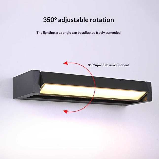 Outdoor Waterproof Wall Lampcourtyard Lamp Rotating Strip - XdropX