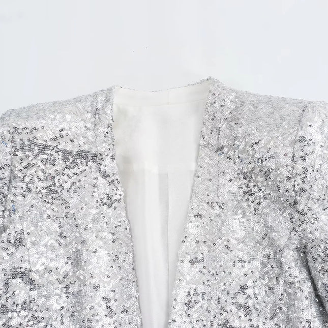 Women's Fashionable Sequins Blazer - XdropX