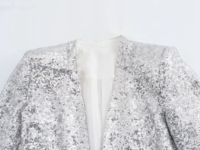 Women's Fashionable Sequins Blazer - XdropX