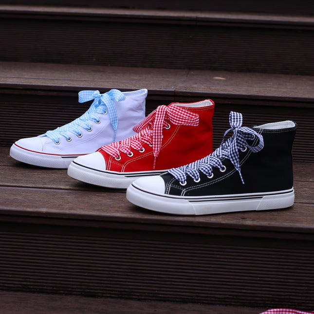 Dames Casual Ademende Mode Sportieve Sneakers, Dames Ronde Neus Platte Vetersport Skates, Lente/Zomer Nieuwe Collectie, ' Student Casual Schoen Stijl, Dames Schoenen - XdropX