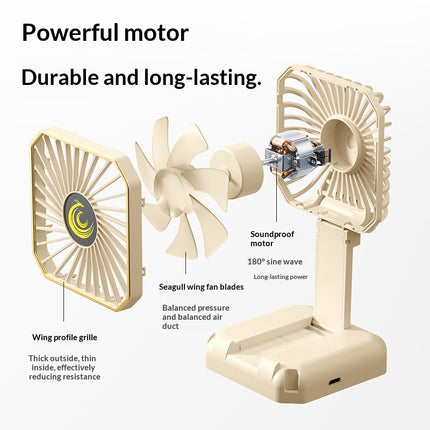 Portable Mini Rechargeable Desktop Fan For Students And Office Use