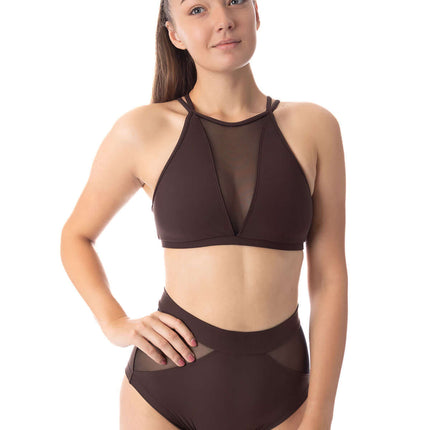 High Waist Mesh Pole Shorts – Monica-5
