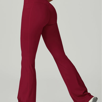 FlowLift Cross-Waist Flare Pants-2