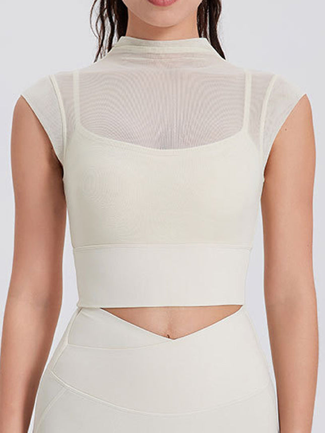 SecondSkin Sheer Bra Top-0