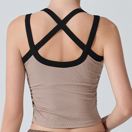 BareGlow Cross-Halter Bra Top-3