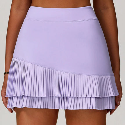Power Petals High-Waist Pleated Skirt-0