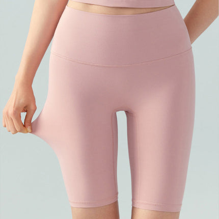 Lycra Bare-Fit High-Waist Peach-Butt Bike Shorts-3