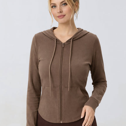 FlowEase Drawstring Yoga Jacket-0
