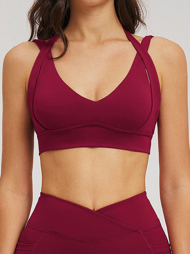 Sculpt Open-Back Yoga Bra-0