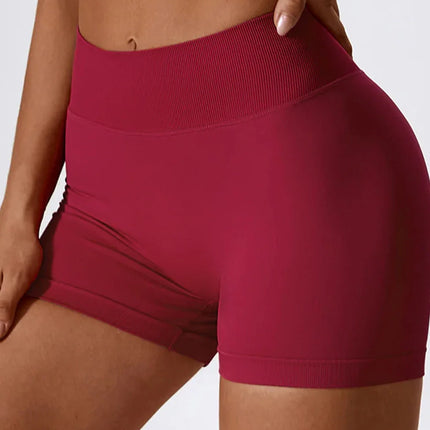 V-Back Scrunch Bum Shorts-3