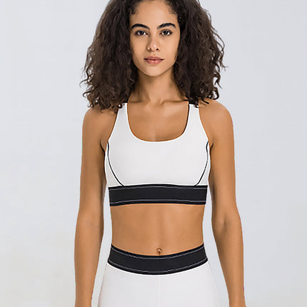 Contrast Adjustable Sport Bra-3