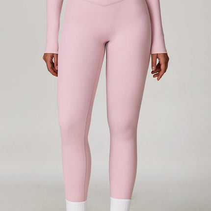 Power Petals Crossed High-Waist Leggings-3