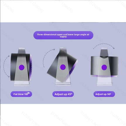 Summer New Circulating Fan, Multi-speed Adjustment, Wall & Desktop Dual Use, USB Rechargeable Mini Fan With Digital Display, High Power Cooling Fan For Home & Office
