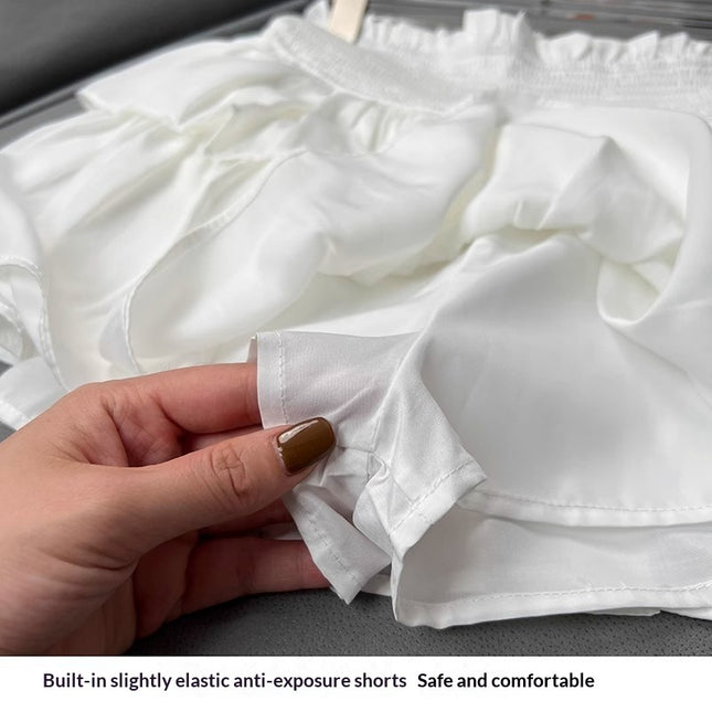 Summer-style Ballet-inspired White Skirt - XdropX