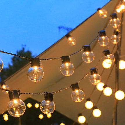 Camping Atmosphere Layout, LED Lights And Large Tents, Outdoor Tent
