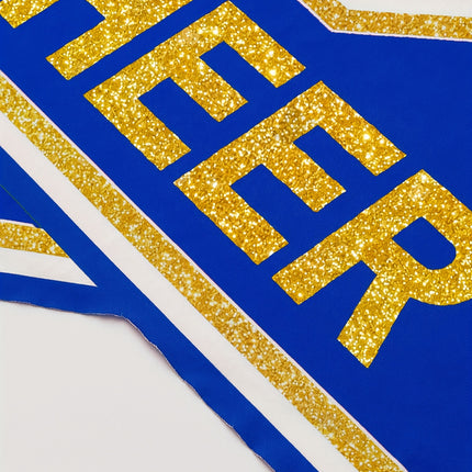 Gouden Gestreepte Cheerleading Outfit Lente Zomer Dames Casual Kleding Vakantie Verkleedkostuum Performance Kostuum