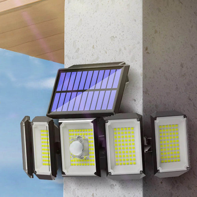 5 panelowa obrotowa lampa solarna 300 LED-1