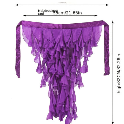 1pc Dames Buikdans Heup Sjaal Riem Rok met Vetersluiting Kwast Zoom Golf Rok. Boheemse, Retro Stijl, Festivals, Feesten, Nachtelijk Leven, Strand Outfits, Etnische Festival Kleding En Toevoegingen