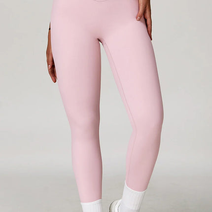 Power Petals Crossed High-Waist Leggings-4