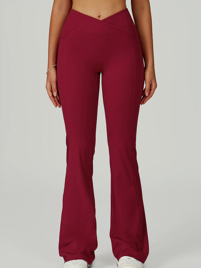 FlowLift Cross-Waist Flare Pants-0