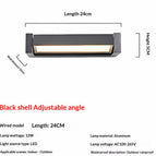 Black / 24CM 12W / Warm light