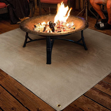 Outdoor Camping Flameproof Fabric Barbecue High-temperature Resistant Heat-proof Mat