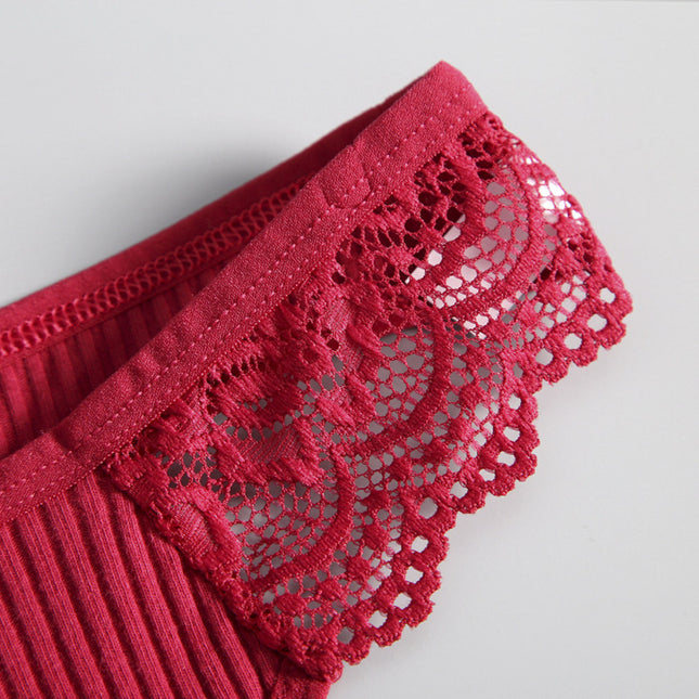 Underwear Low Waist Full Cotton Women's Lace - XdropX