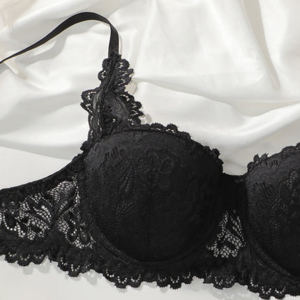 Sexy Bra Set, Lace, New Breathable Ultra-thin Anti-sagging Lingerie, Women's Underwear Set