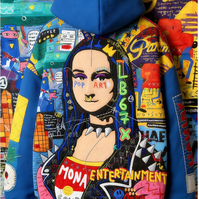 Fashion Casual Printed Polyester Sweater - XdropX