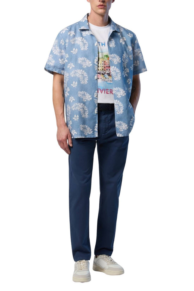 NORTH SAILS - Men's tropical shirt in linen and cotton blend-1