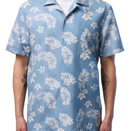 NORTH SAILS - Men's tropical shirt in linen and cotton blend-0