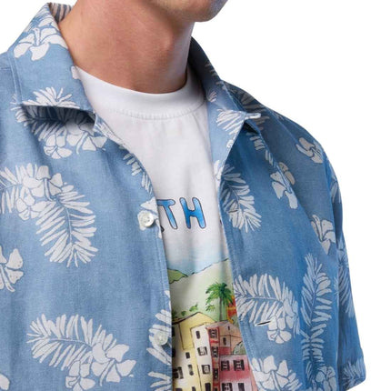 NORTH SAILS - Men's tropical shirt in linen and cotton blend-3