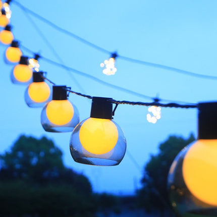 Camping Atmosphere Layout LED Lights And Large Tents, Outdoor Tent