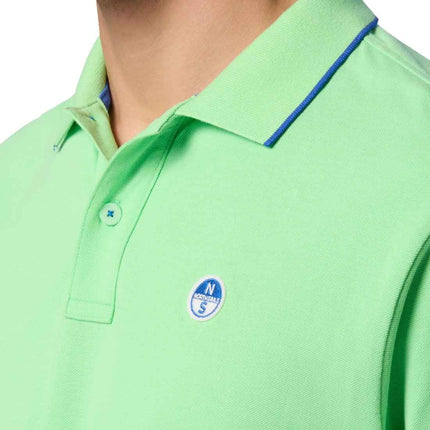 NORTH SAILS - Men's regular polo shirt with logo collar - Size 4XL-6