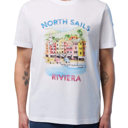 NORTH SAILS - Men's T-shirt with Riviera logo print-0