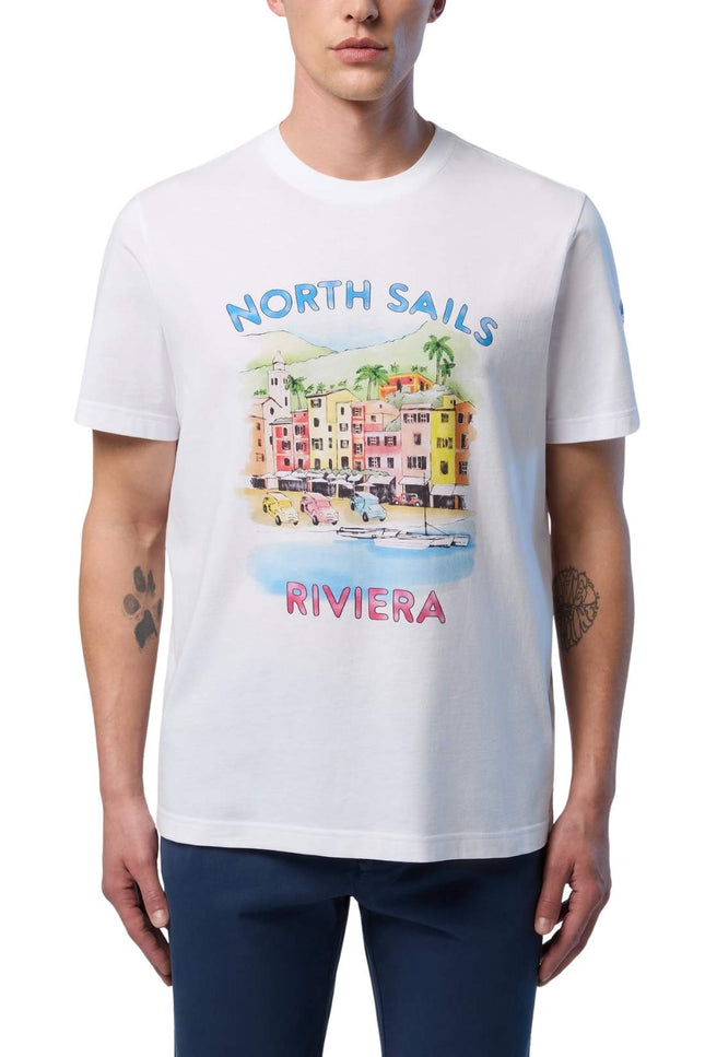 NORTH SAILS - Men's T-shirt with Riviera logo print-0