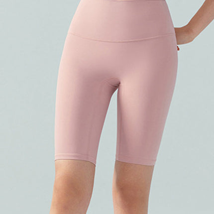 Lycra Bare-Fit High-Waist Peach-Butt Bike Shorts-4