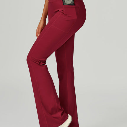 FlowLift Cross-Waist Flare Pants-1