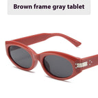 As Shown In The Figure / Red Coffee Color Frame Gray